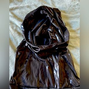 NWT wet look hooded bodysuit